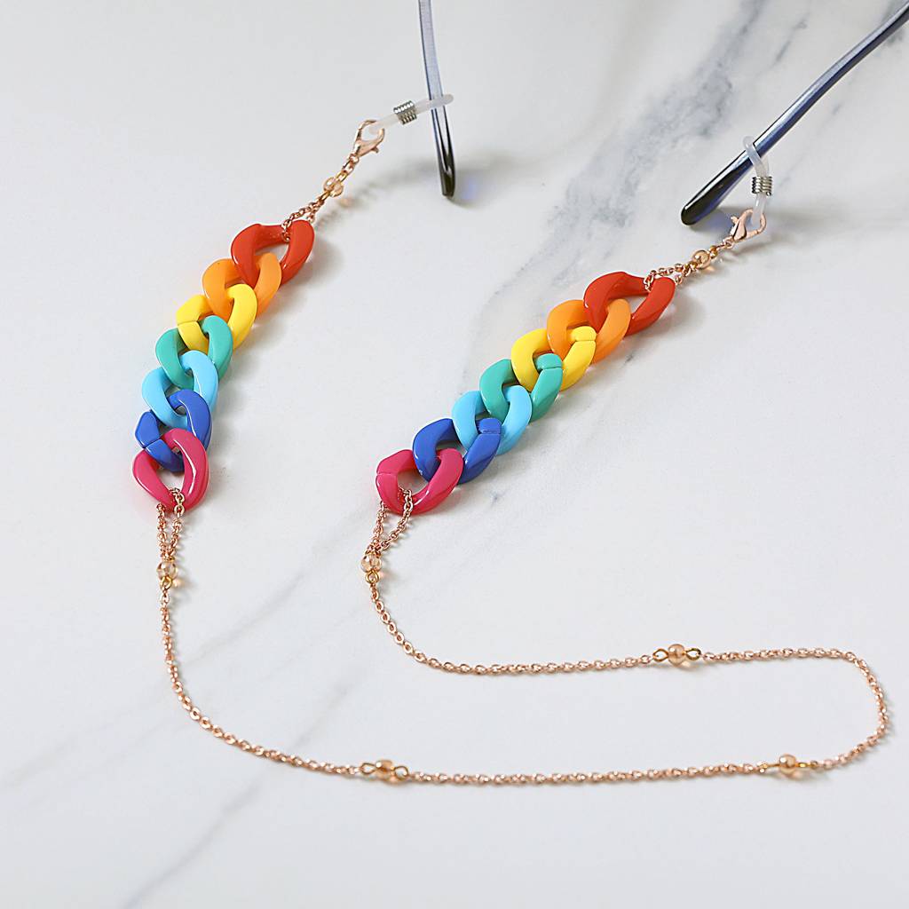 Crayon Multi Color Spectacles/Air Pods Chain : ACSP010