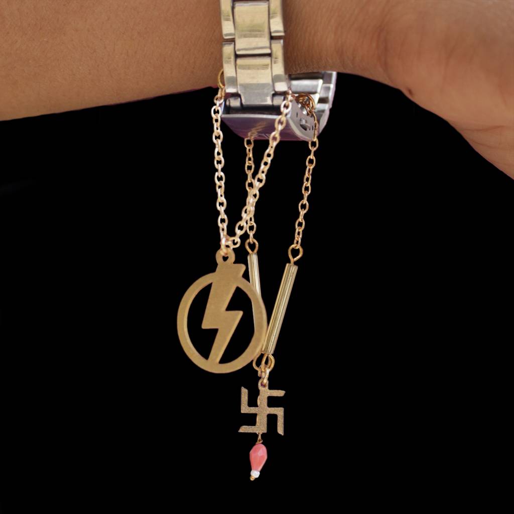 Swastik And Lightening Set Of 2 Watch Charms : ACWC013