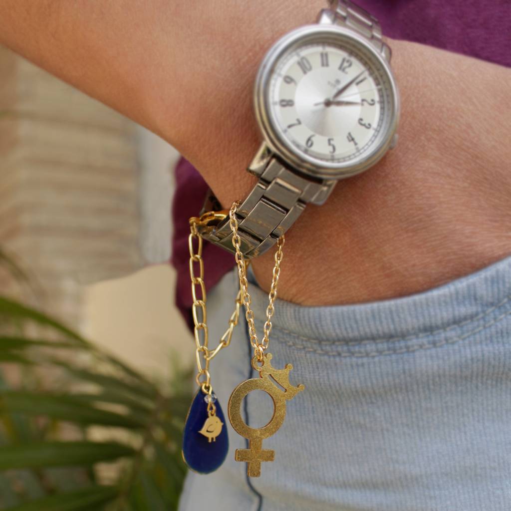 Itty Bitty Bird And Venus Crown Watch Charms Set Of 2 : ACWC015