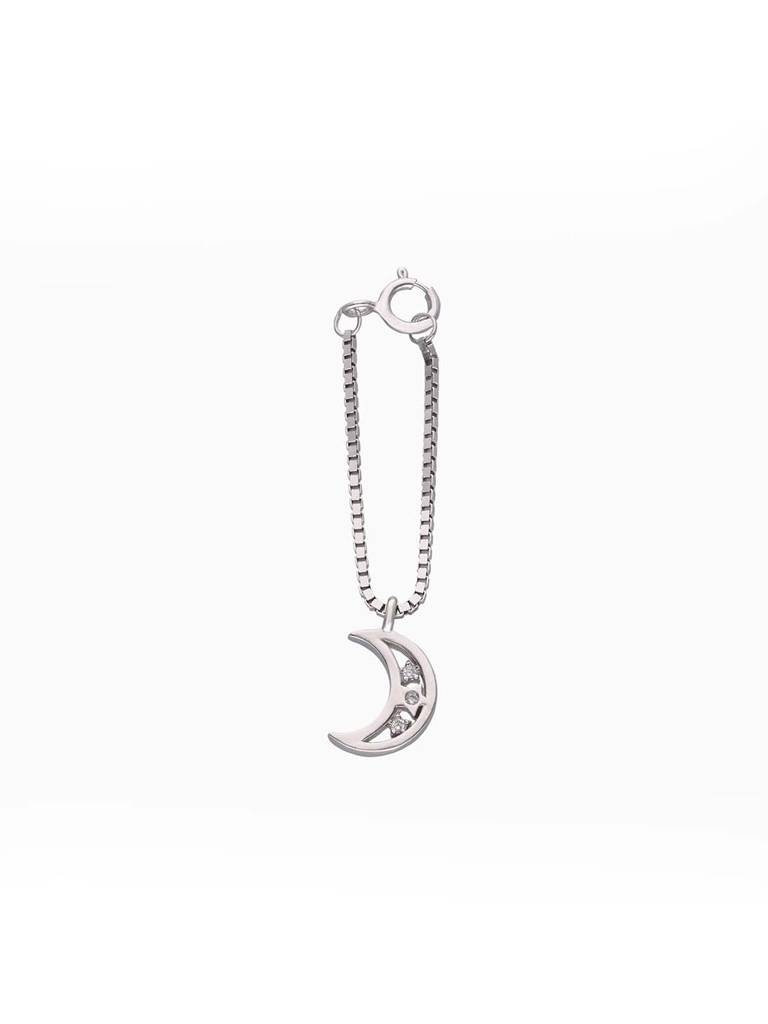 Sterling Silver Crescent Watch Charm : ACWC1-S-NA