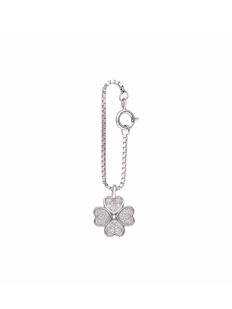 Sterling Silver Clover Watch Charm : ACWC13-S-NA