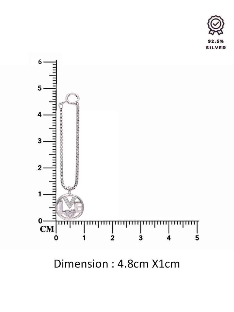 Sterling Silver, Love Watch Charm : ACWC33-S-NA