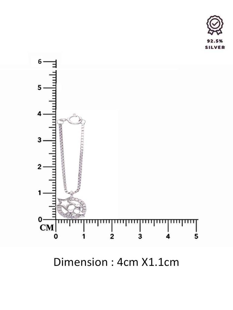 Sterling Silver Star Watch Charm : ACWC38-S-NA