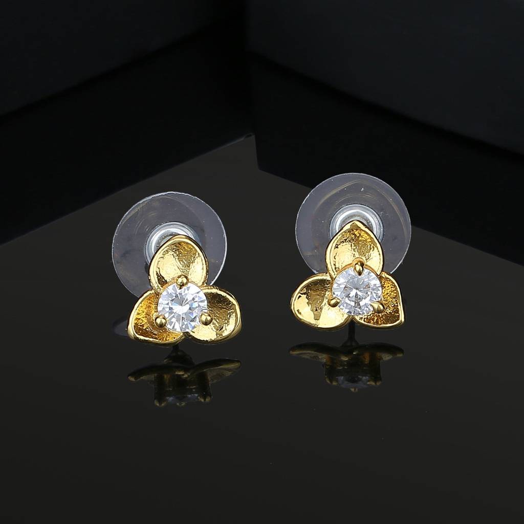 Estele Gold Plated Earrings With Fancy Austrian Crystal_One Size For Women : AD-018701ER