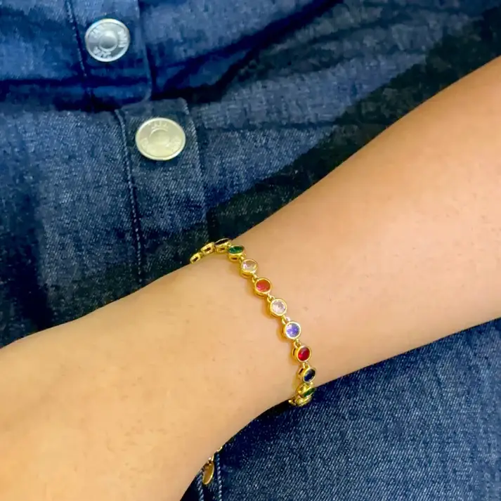 Multi Gemstone Bracelet : BCLT003012