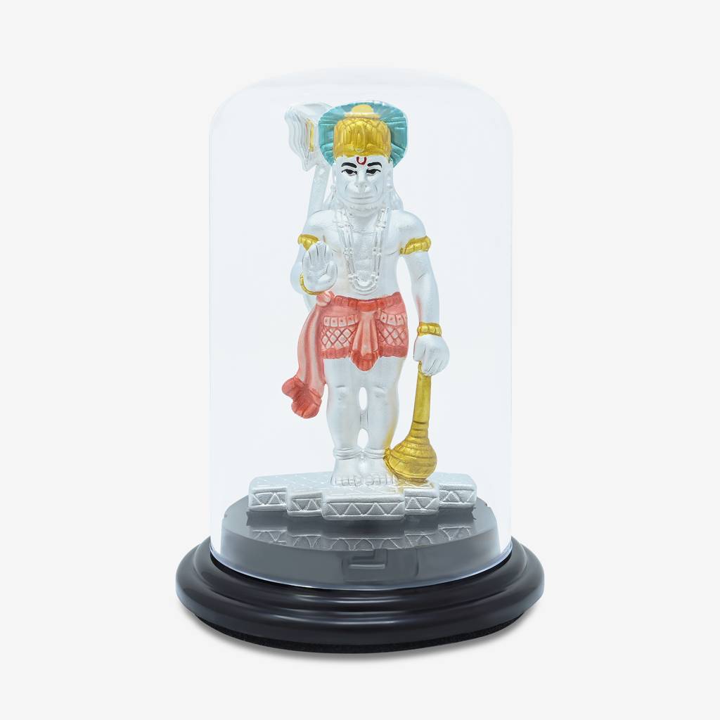 Touch925 999 Silver Bajrang Bali Divine Aura Idol : ADI30