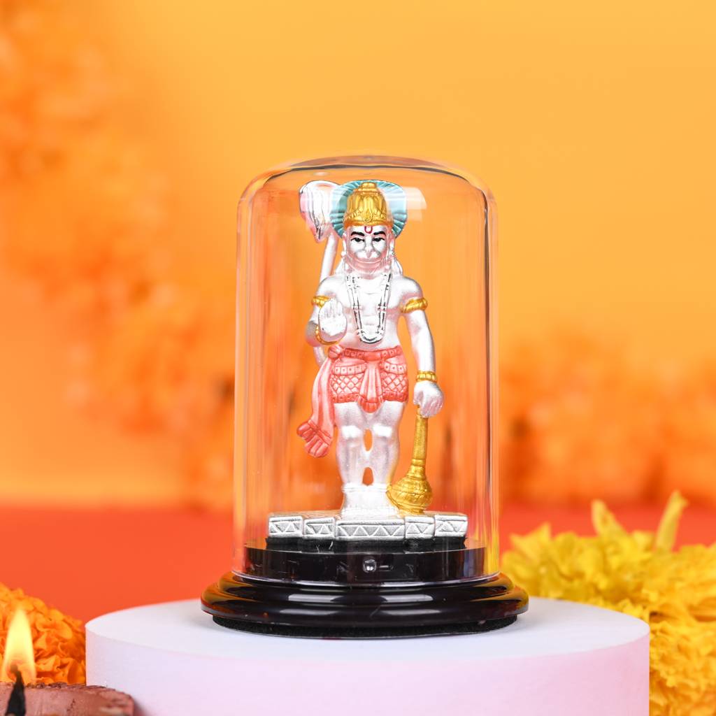 Touch925 999 Silver Bajrang Bali Divine Aura Idol : ADI30