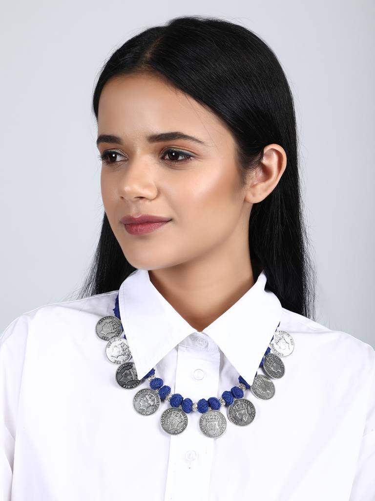 Firoza Victorian Coin Necklace : AFGHANCOINNS1259