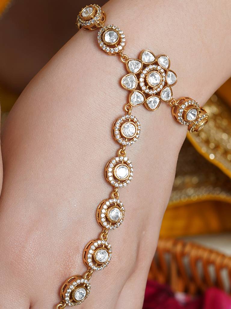 Polki Hand Haathphool : AGBR25