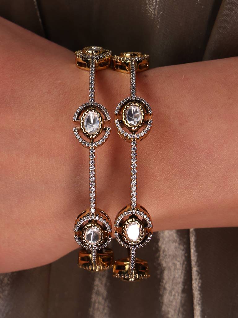 Golden Mirage Bangle Set : AGBR35
