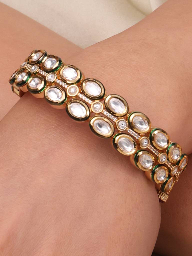 Celestia Verde Kada Bangle Set : AGBR39