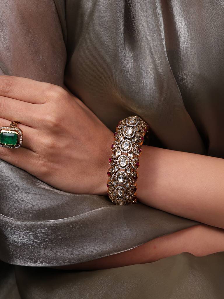 Regalia Ruby Kundan Bangle : AGBR42