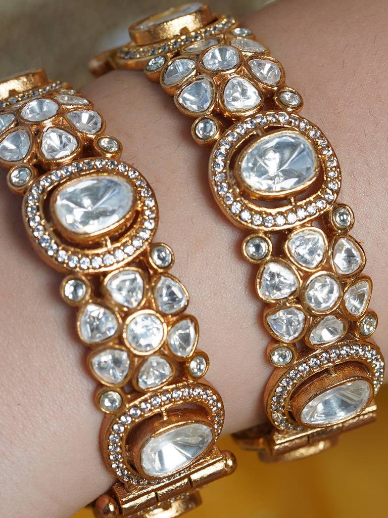 Roshni Kundan Bangle : AGBR6