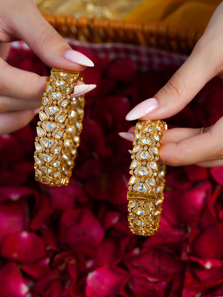 Nargis Kundan Bangle : AGBR9