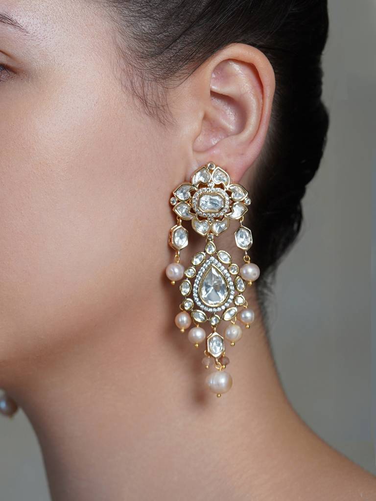 Teardrop Pearl Luxe Dangler : AGER28