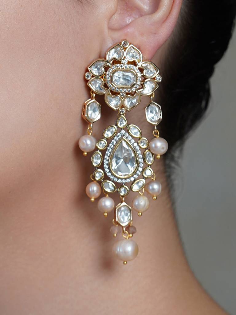 Teardrop Pearl Luxe Dangler : AGER28