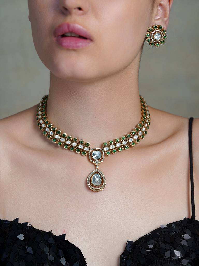 Verdant Drop Necklace Set : AGET17