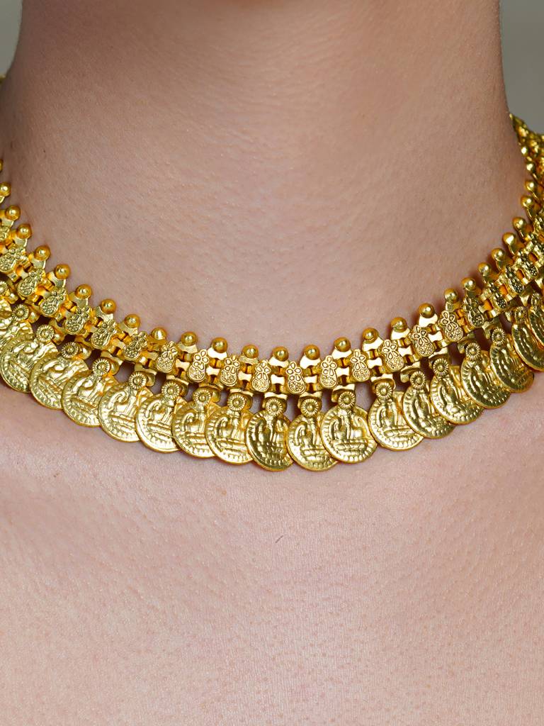Gold Contour Necklace : AGNK5