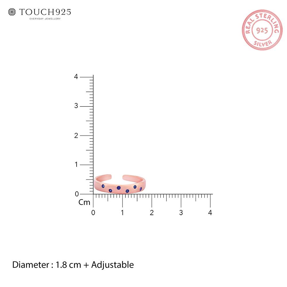 Rosã© Droplets Toe Ring : AGTR664