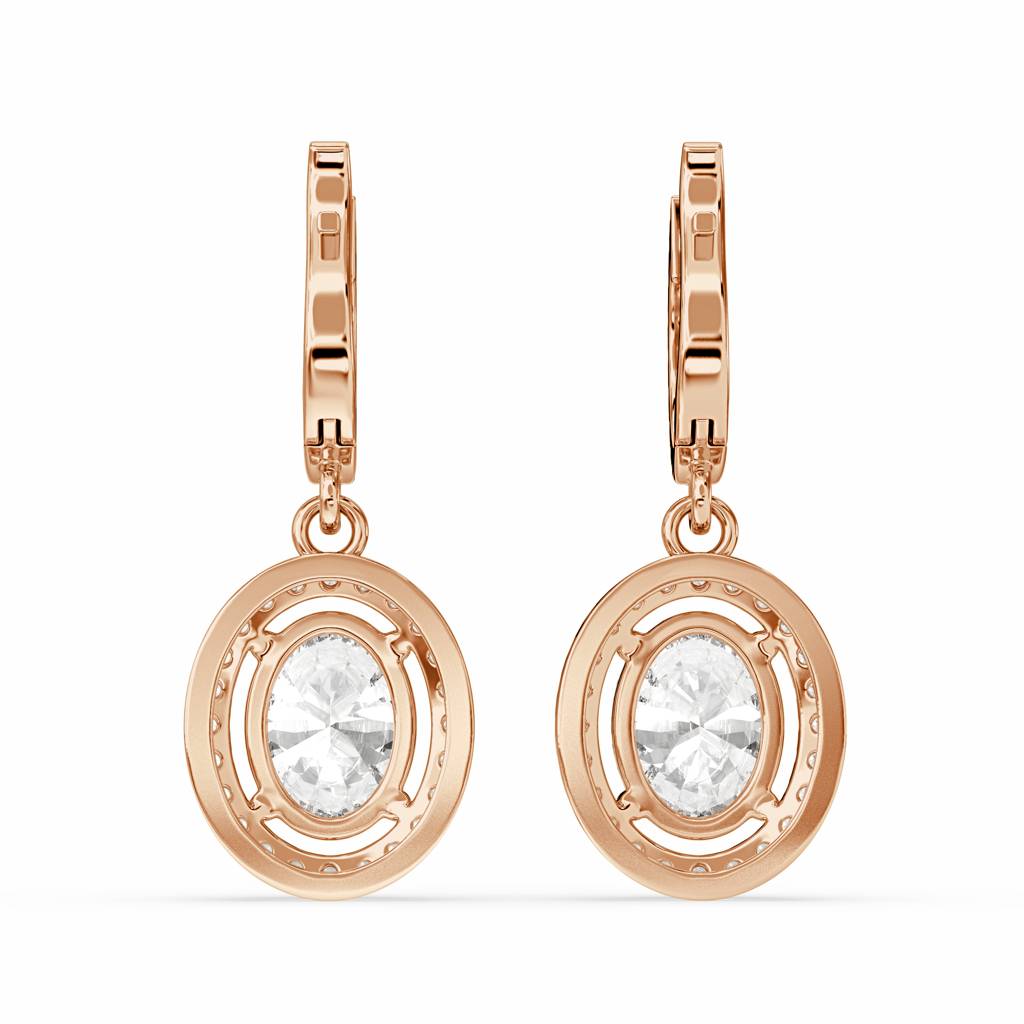 Bahir Oval Drop Earring : SFJ0524ER-003