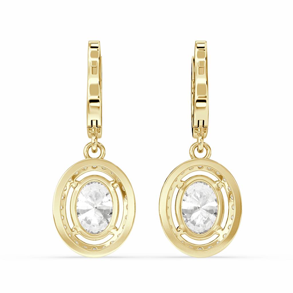 Bahir Oval Drop Earring : SFJ0524ER-003