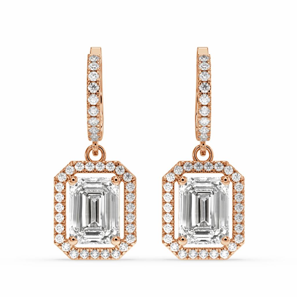 Baraq Emerald Drop Earring : SFJ0524ER-004