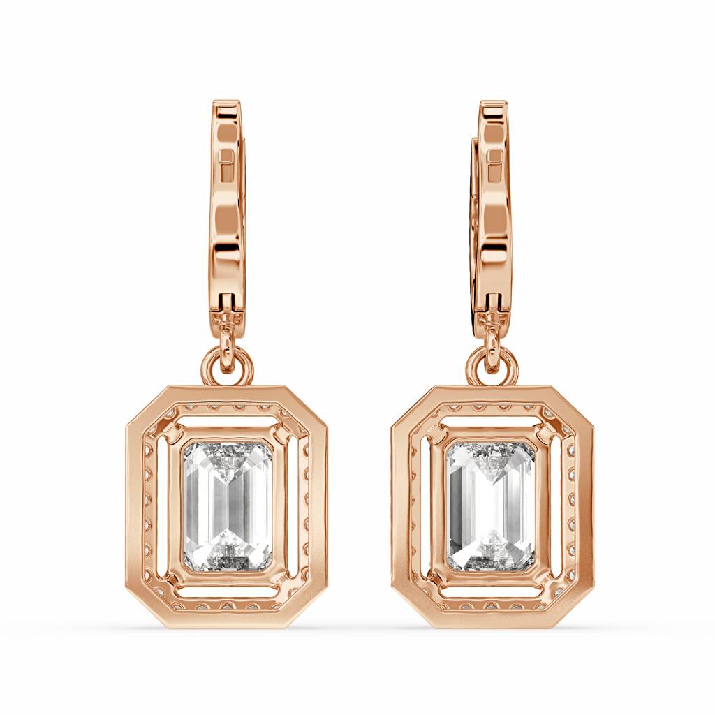 Baraq Emerald Drop Earring : SFJ0524ER-004