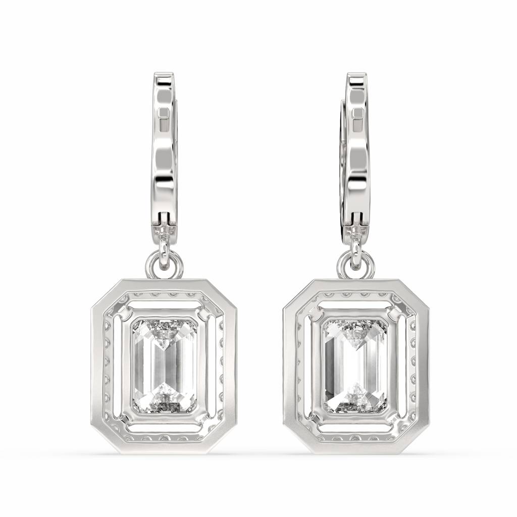 Baraq Emerald Drop Earring : SFJ0524ER-004
