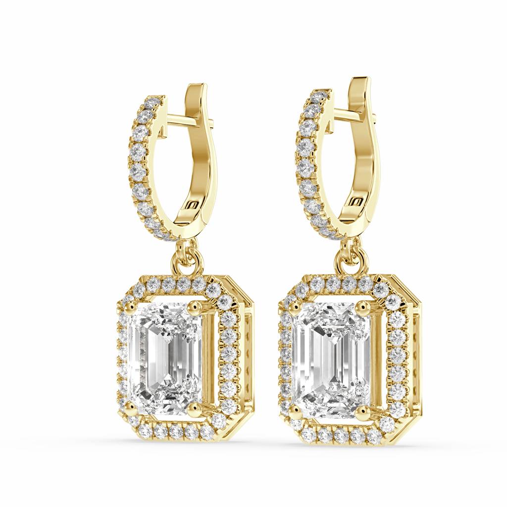 Baraq Emerald Drop Earring : SFJ0524ER-004