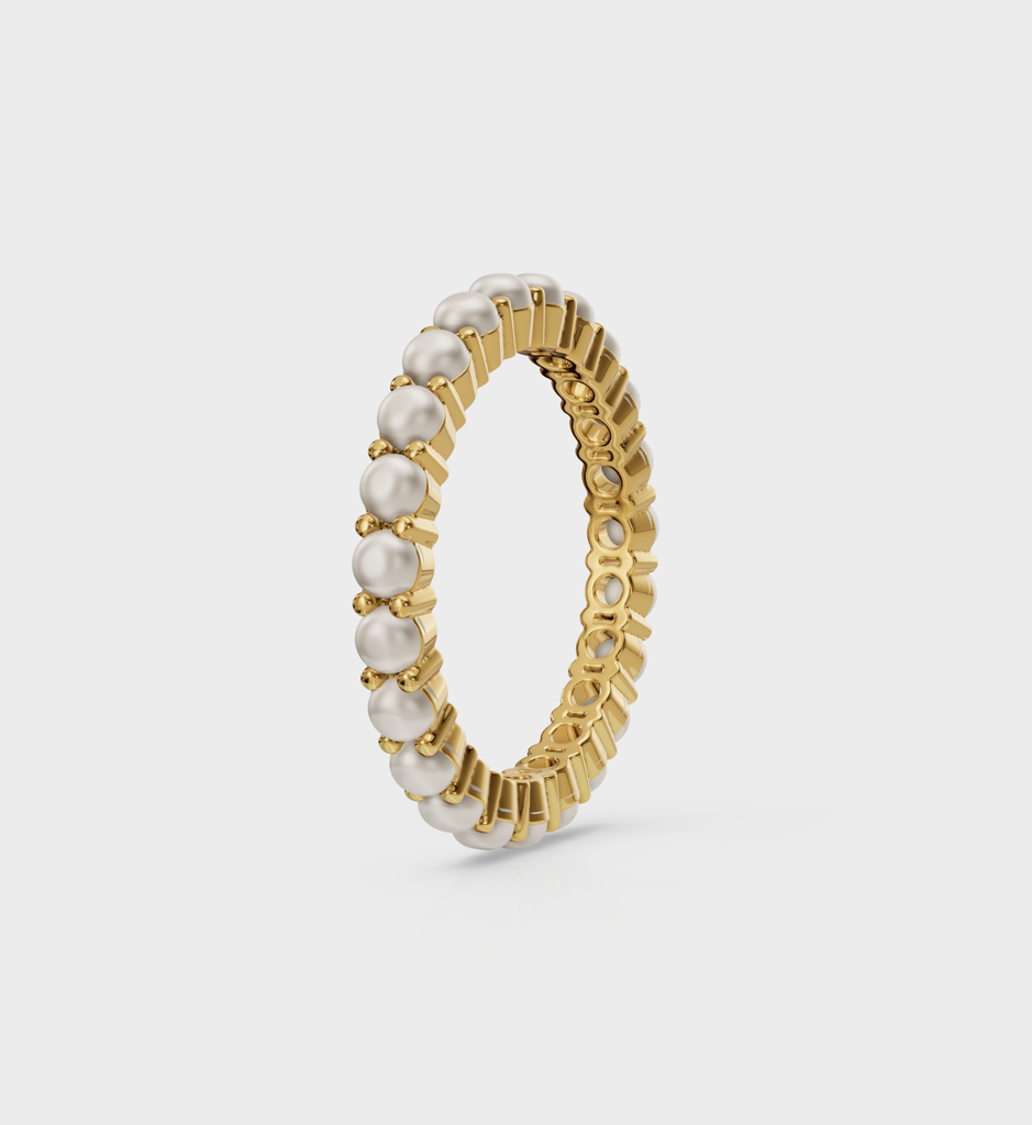 Thin Pearl Ring : AJJSS0016