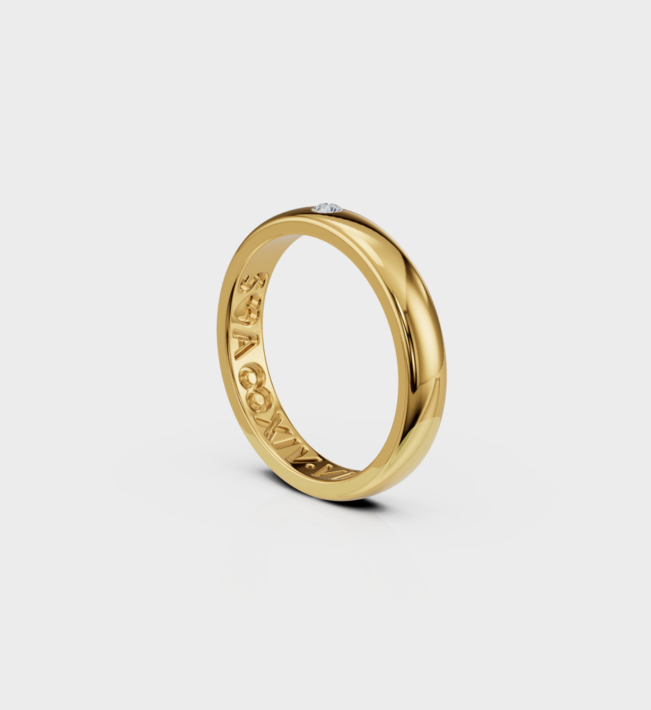 Engrave Diamond Ring : AJJSS0028