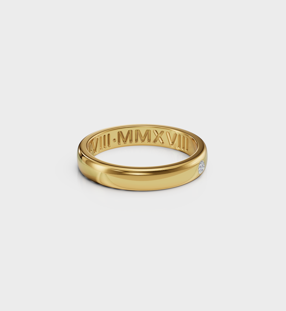 Engrave Diamond Ring : AJJSS0028