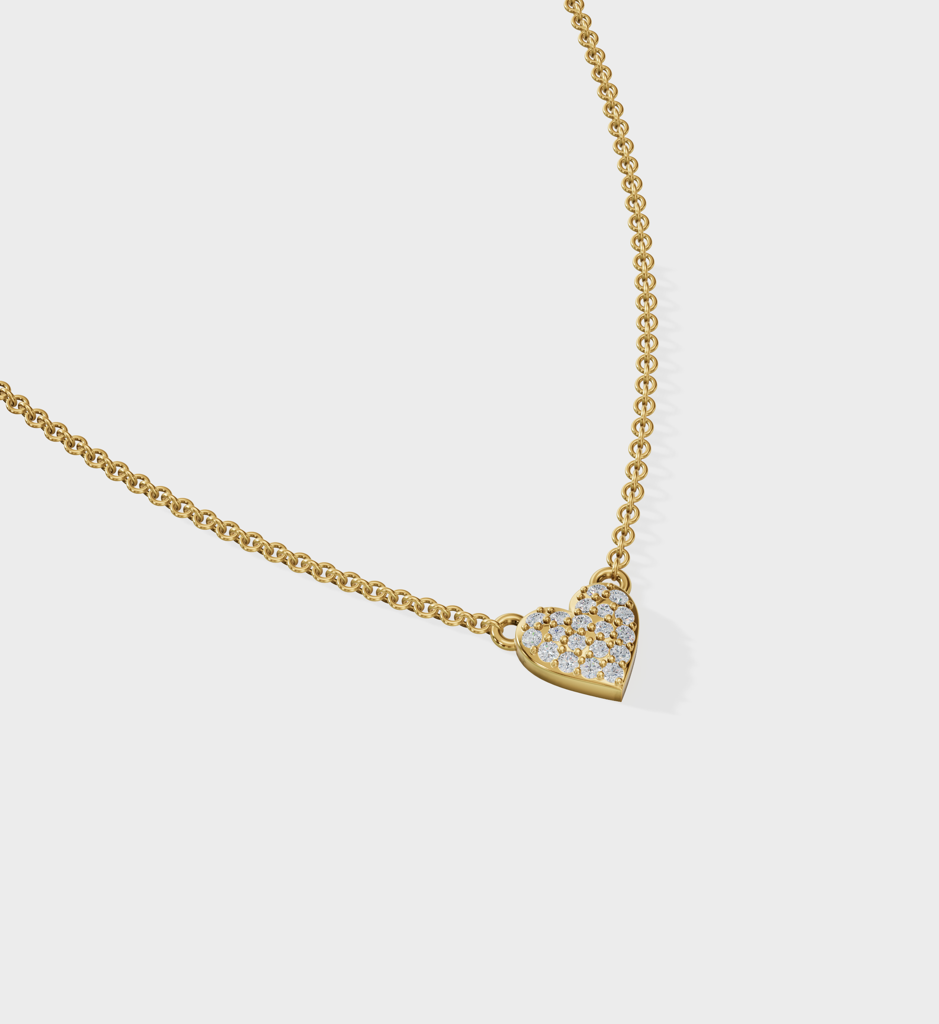 Pave Diamond Necklace : AJJSS0139