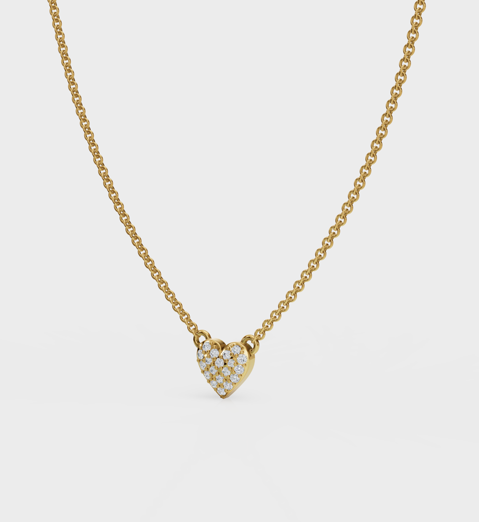 Pave Diamond Necklace : AJJSS0139