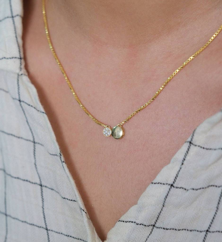 Full Sun Moon Necklace : AJJSS0140