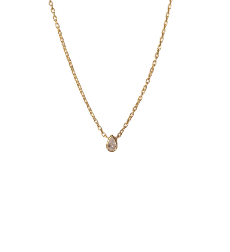Pear Diamond Necklace : AJJSS0141