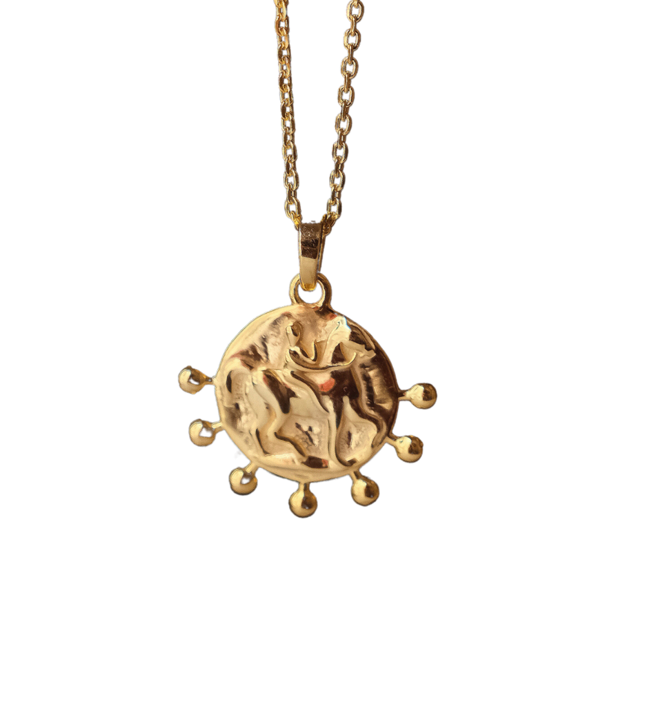 Power Medallion Necklace : AJJSS0157