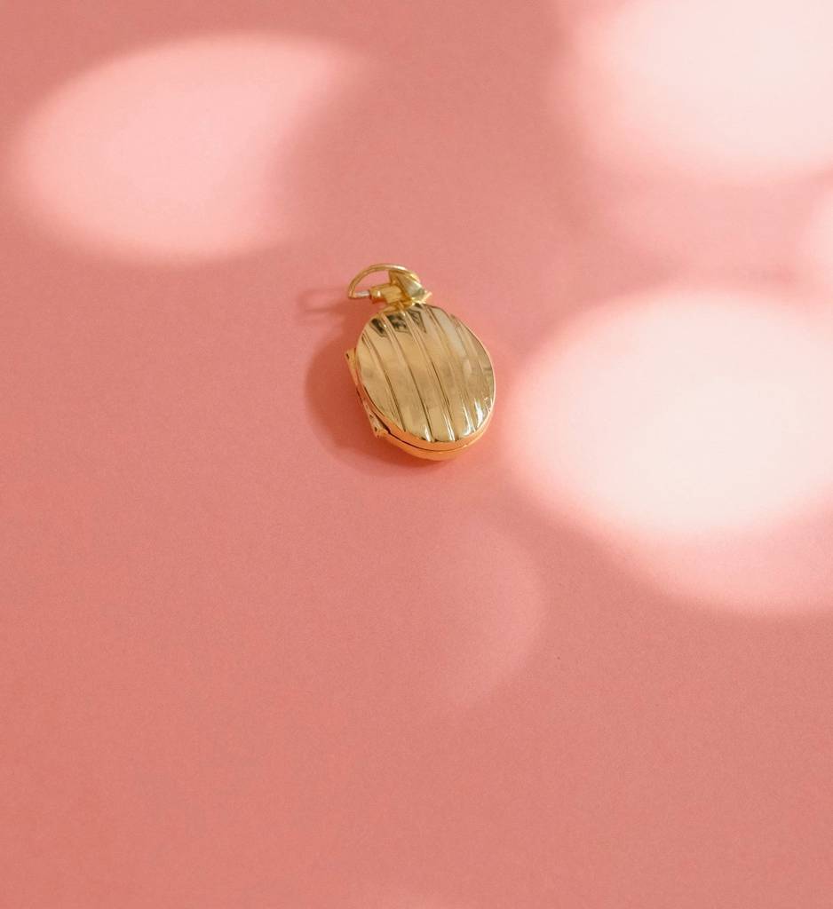 Vintage Stripe Locket Necklace : AJJSS0160