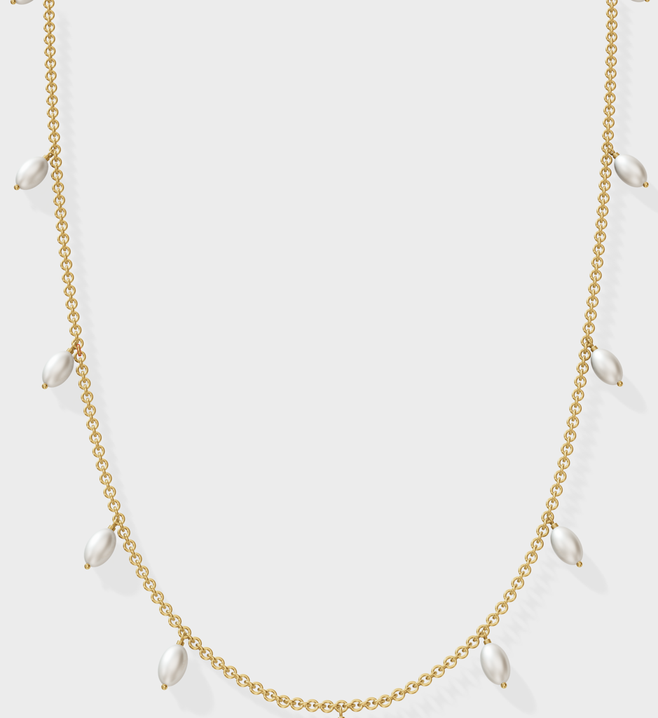 Pearl Tag Necklace : AJJSS0164