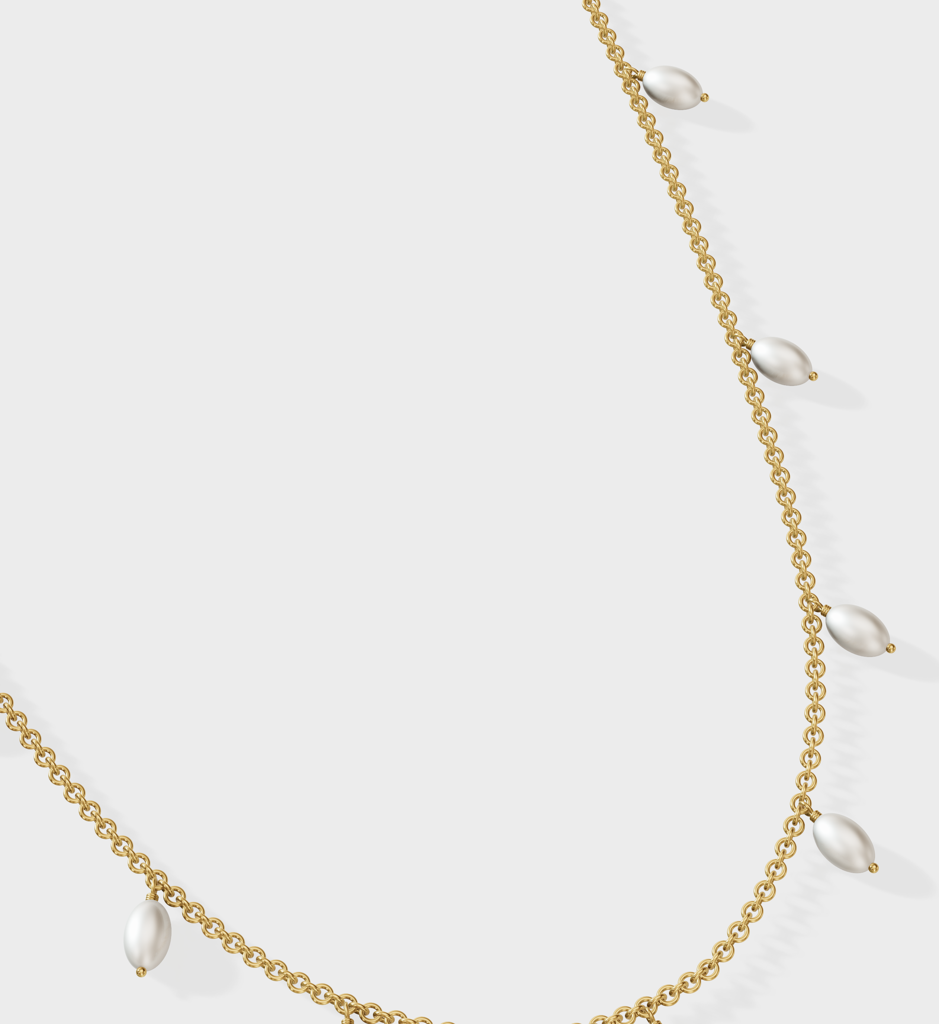 Pearl Tag Necklace : AJJSS0164