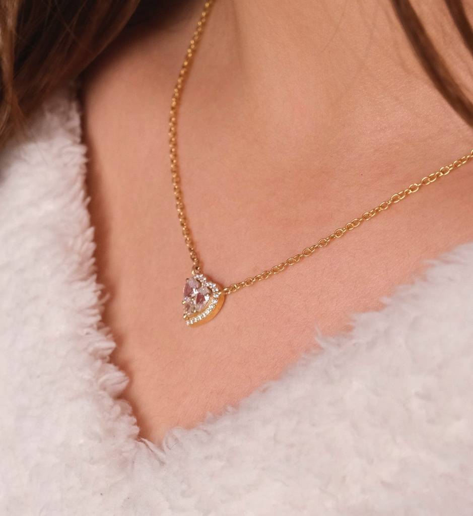 Diamond Heart Necklace : AJJSS0165