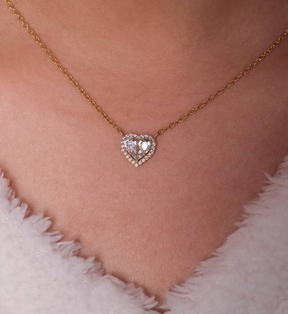 Diamond Heart Necklace : AJJSS0165