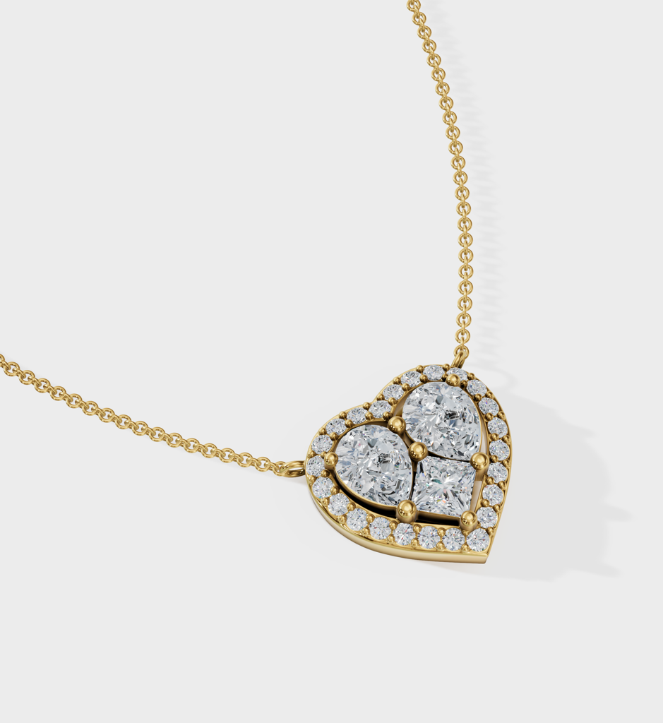 Diamond Heart Necklace : AJJSS0165