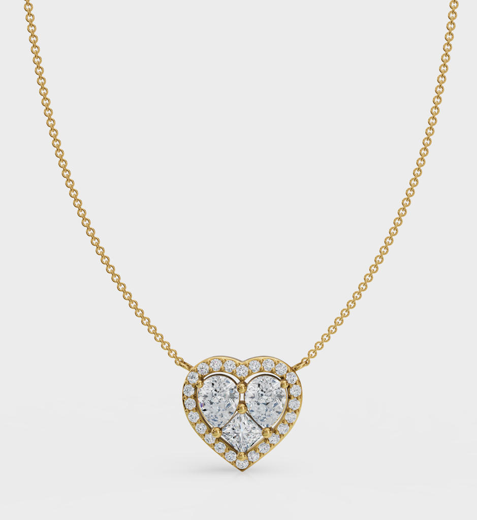 Diamond Heart Necklace : AJJSS0165