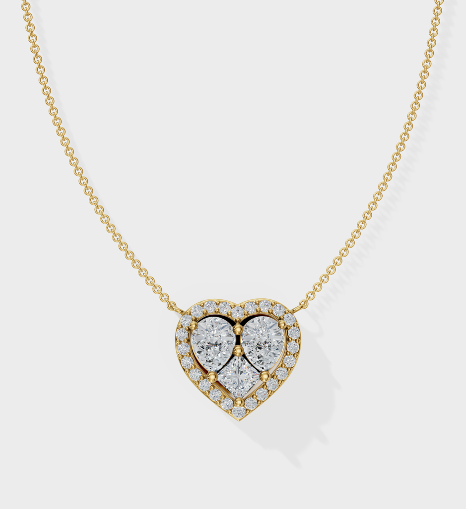 Diamond Heart Necklace : AJJSS0165