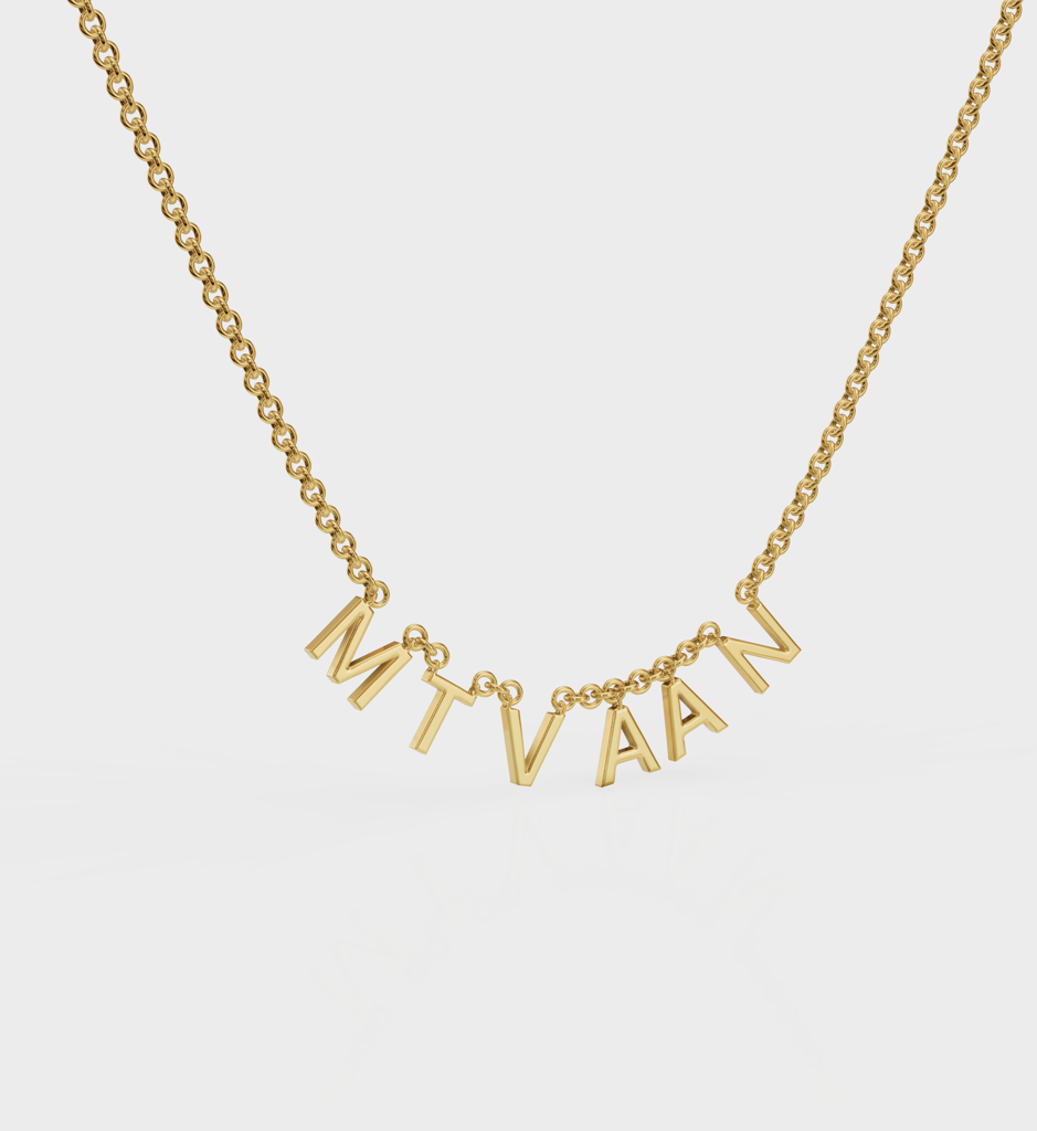 Customised Name Necklace : AJJSS0196