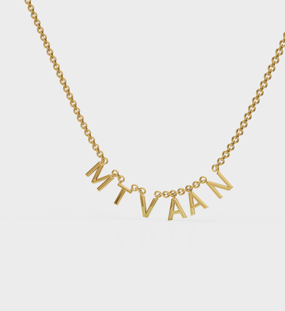 Customised Name Necklace : AJJSS0196