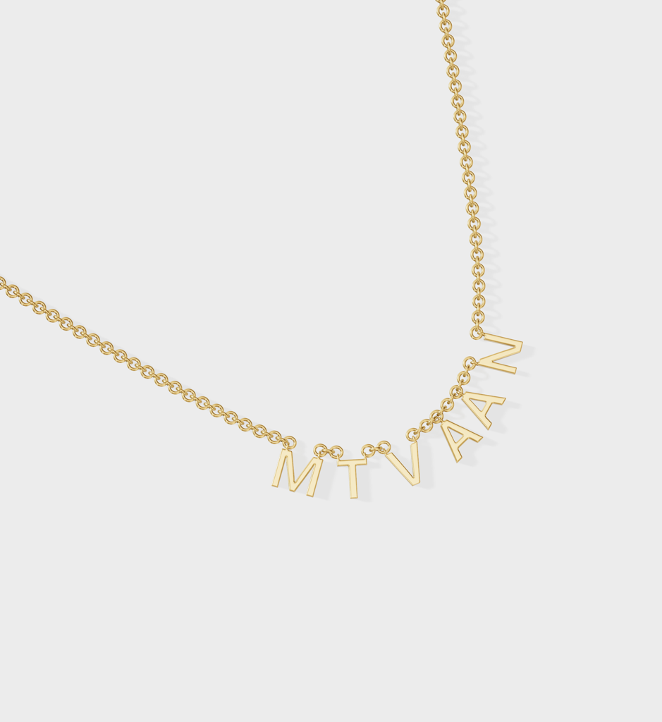 Customised Name Necklace : AJJSS0196