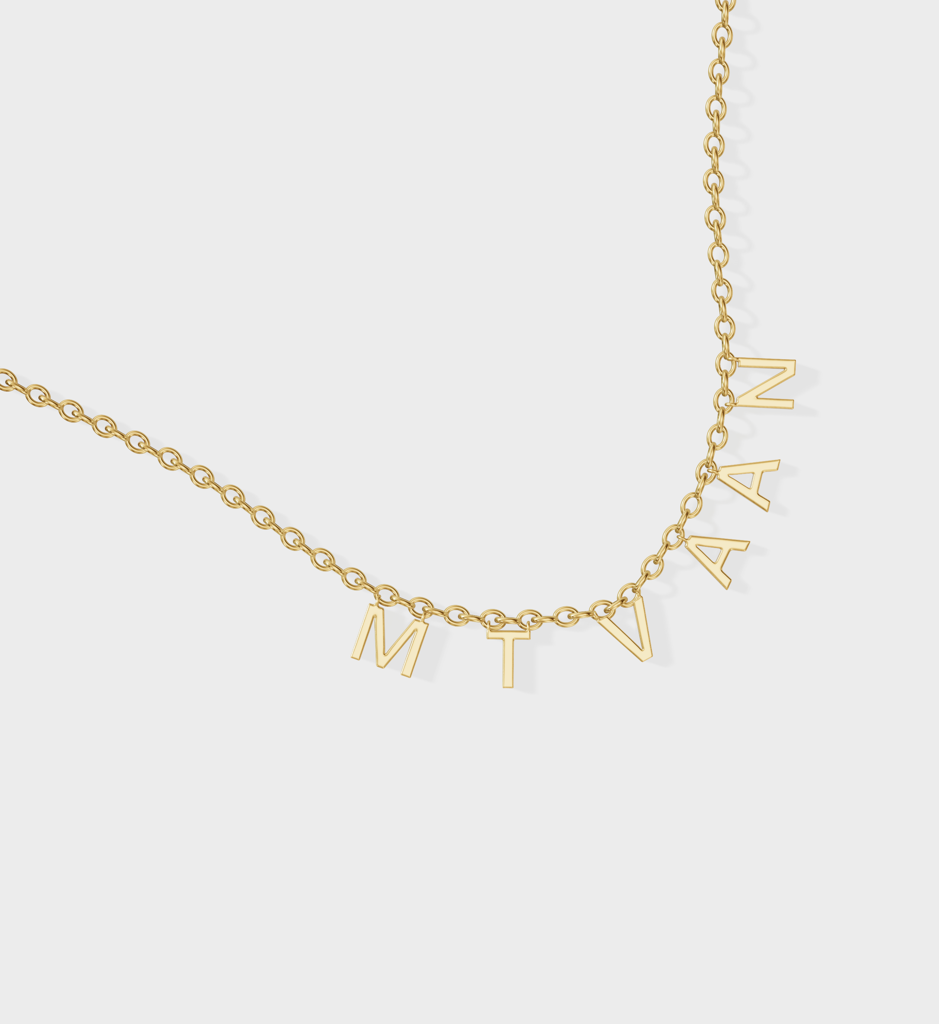 Customised Name Necklace : AJJSS0196