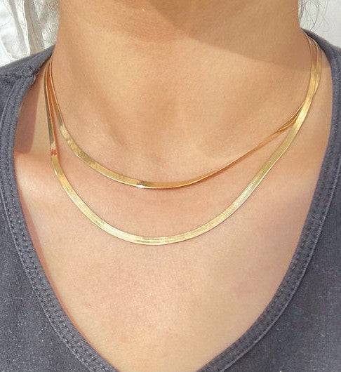 Stacked Snake Necklace : AJJSS0216